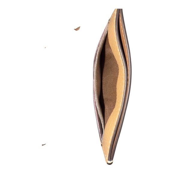 Coach NWT Tan and Pink Lip Design Card Holder - Picture 4 of 6